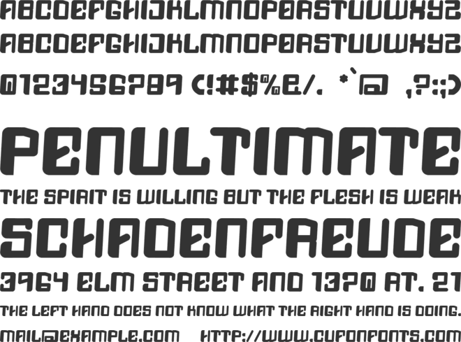 Fiexus font preview