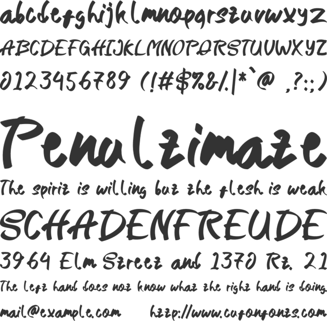 Sukomiz font preview