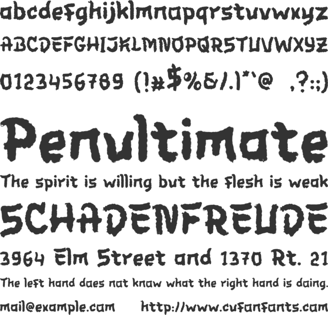 Konijhipa font preview