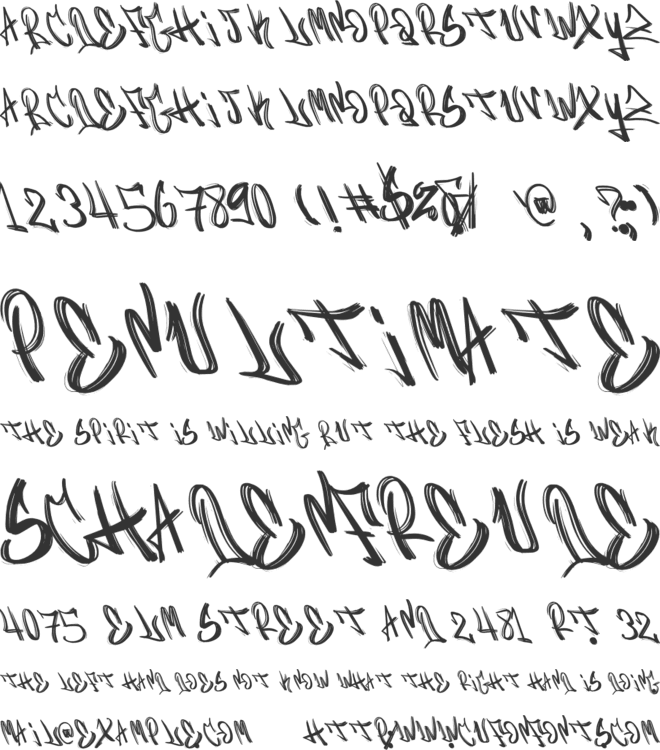 Distrex font preview