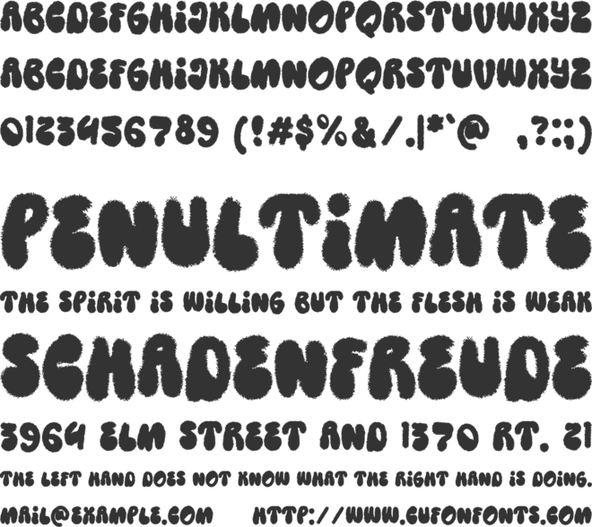 Cinbrows font preview