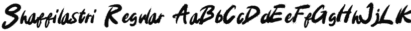 Shaffilastri font download