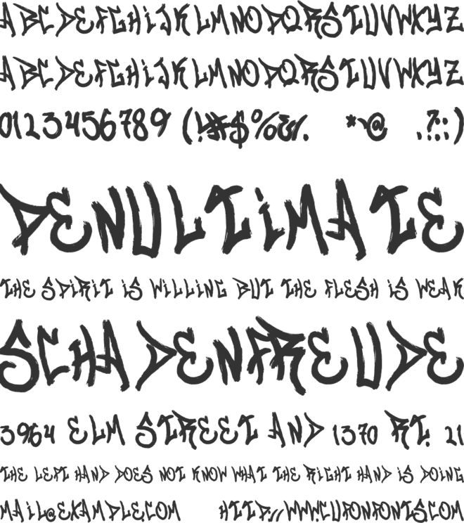 Rieches font preview