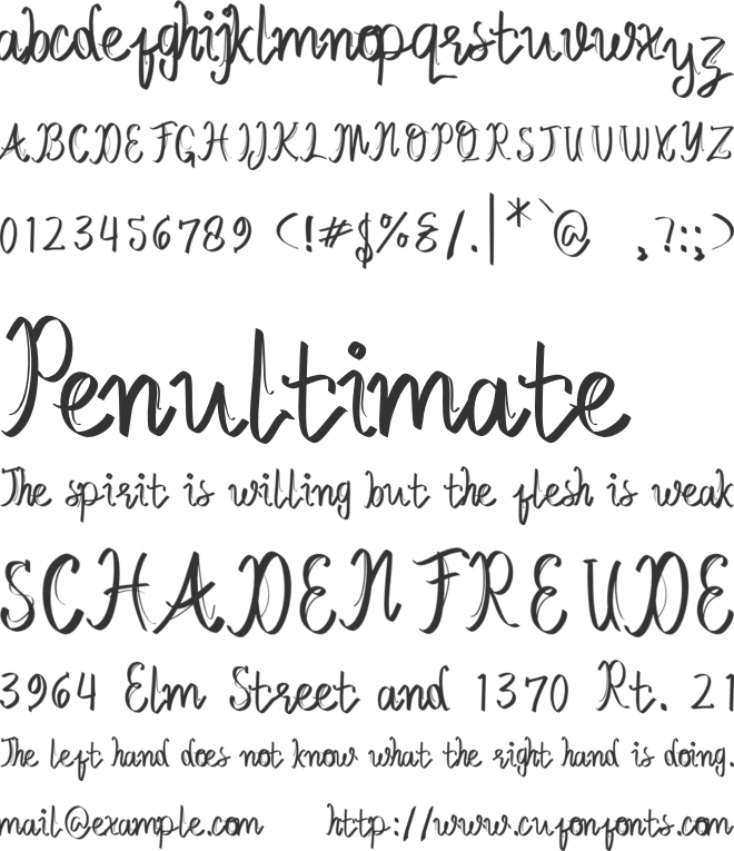 Fressahe font preview