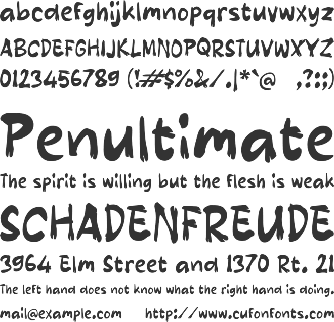 Rabah font preview