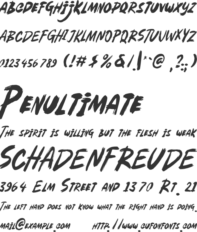 Haefunz font preview