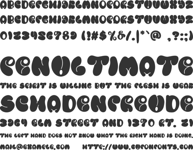 Emaliso font preview