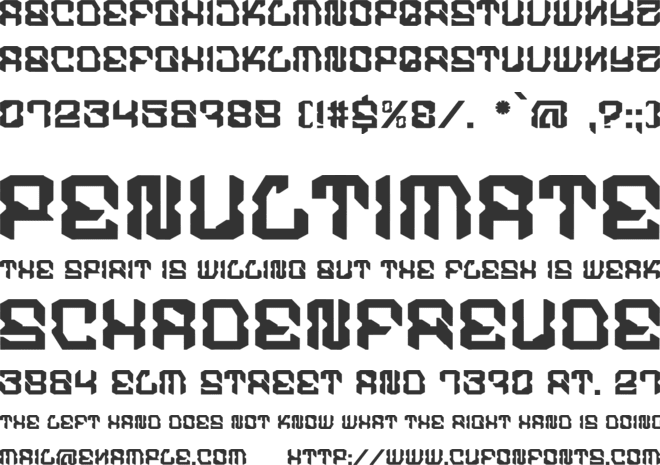 Nafeloz font preview