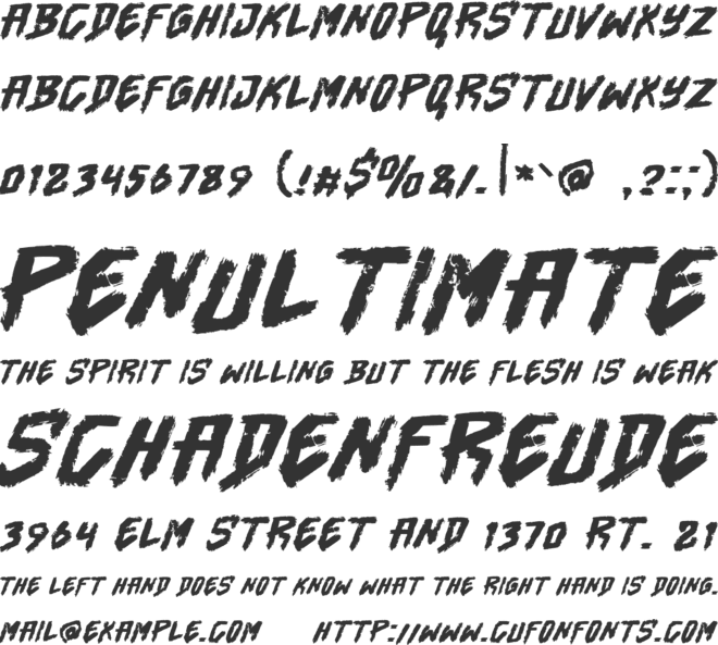 Eidges Bunner font preview