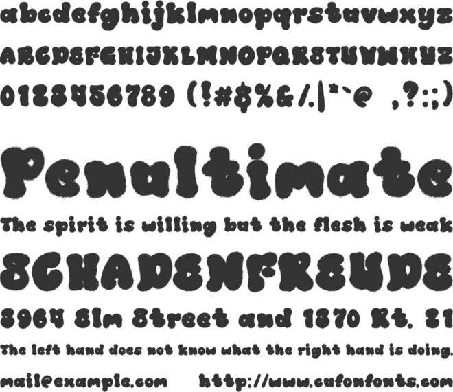 Chiwers font preview