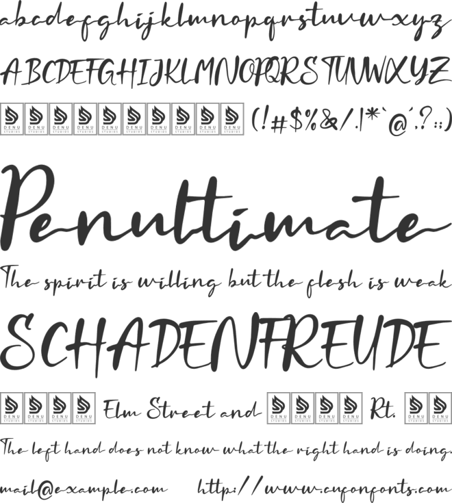 Last Knotes font preview