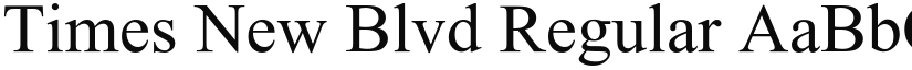 Times New Blvd font download