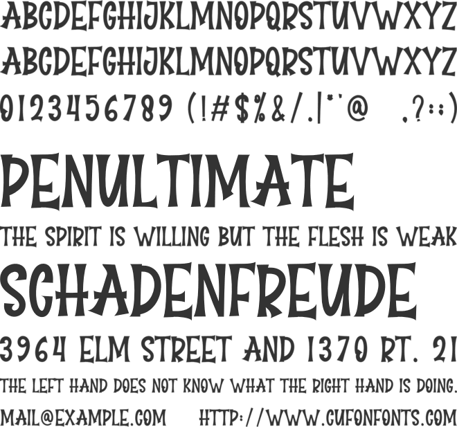 Ghost Festival font preview