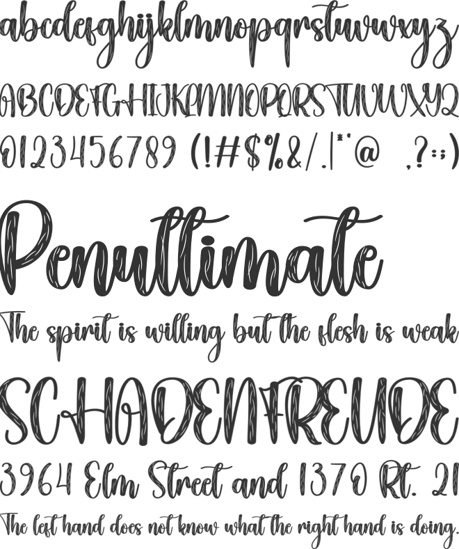 Awarding font preview