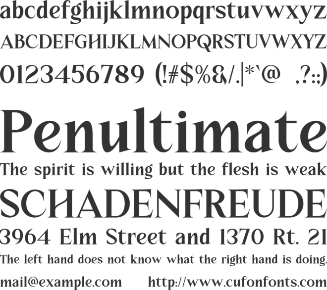 CENSHO font preview