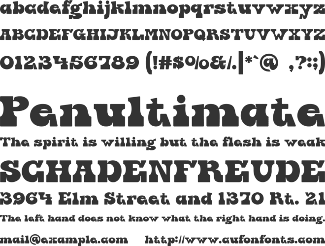 DRIKS font preview