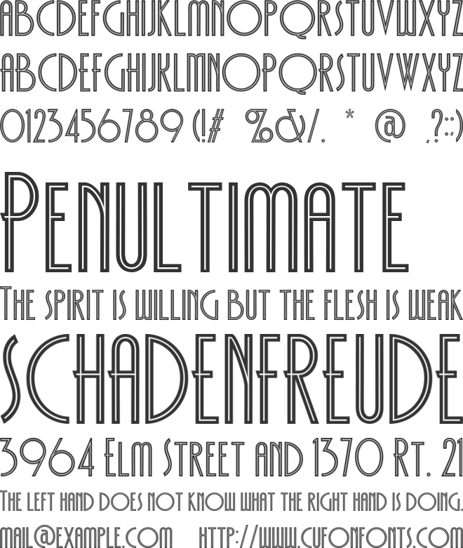 Decomang Hold font preview