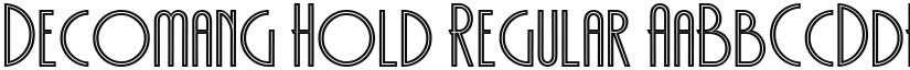 Decomang Hold font download