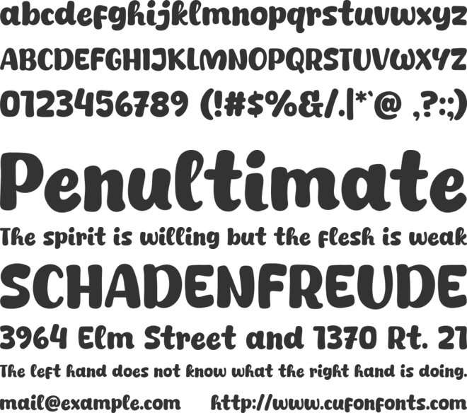 Winter Minie font preview