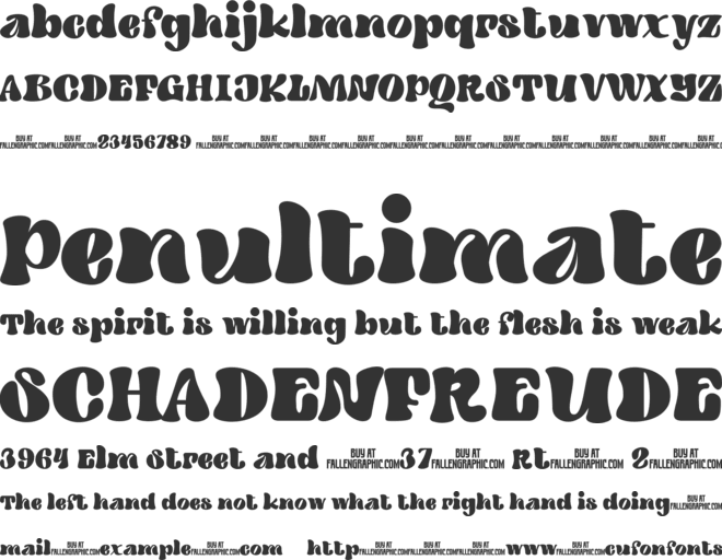 Naillera font preview