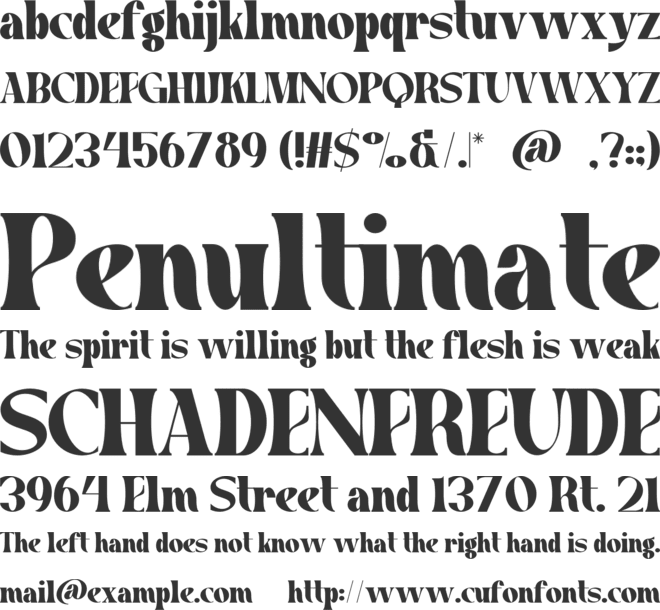 Batamy font preview