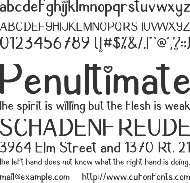 Holiday Cookie font preview