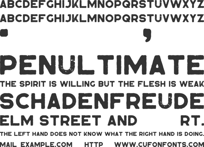 LagomVP font preview