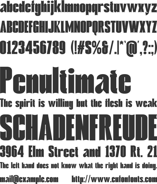 SMOTHIS font preview