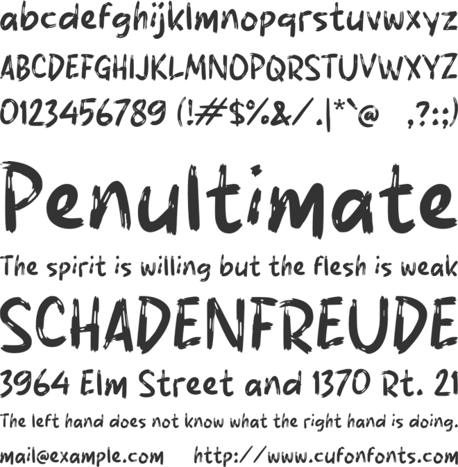 Rabares font preview