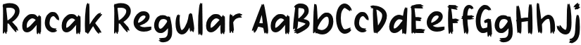 Racak font download