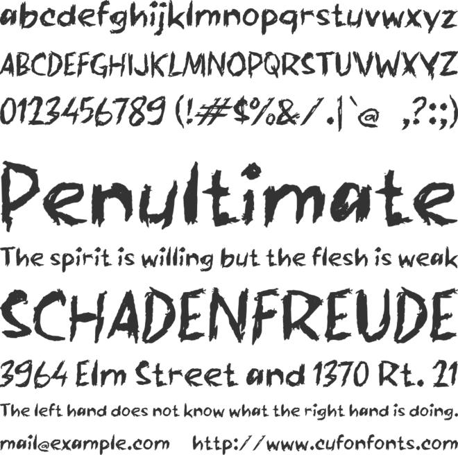 Rabdazy font preview