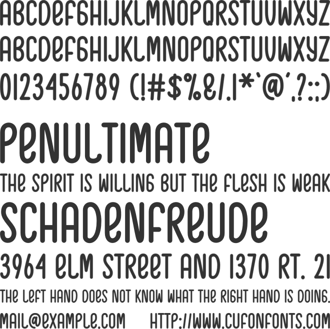 Smoothie Sans font preview