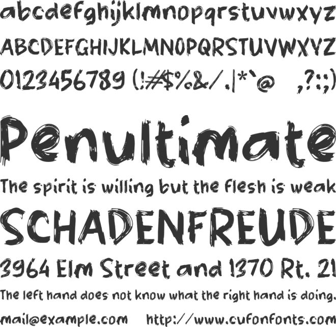 Rabaygo font preview