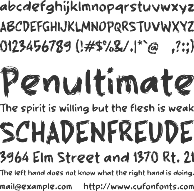 Rademy font preview