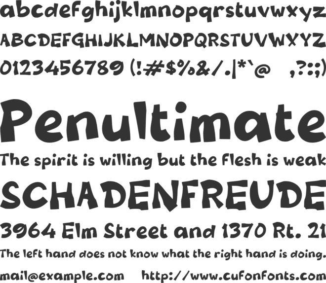 Rabea font preview