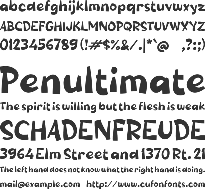 Rabdem font preview