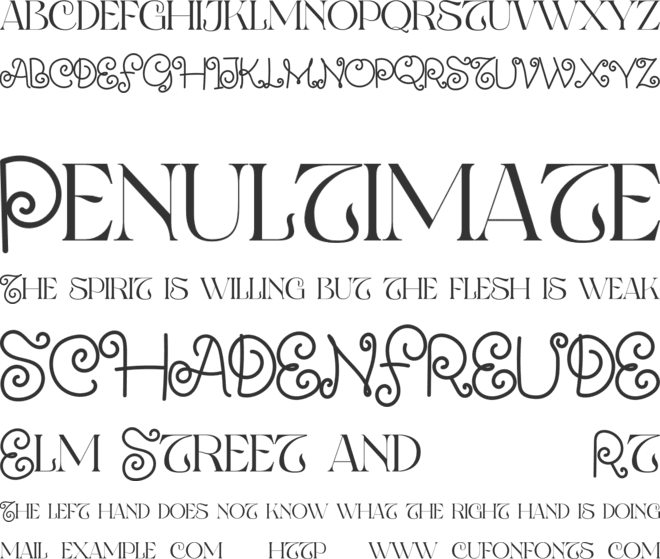 Jisca font preview