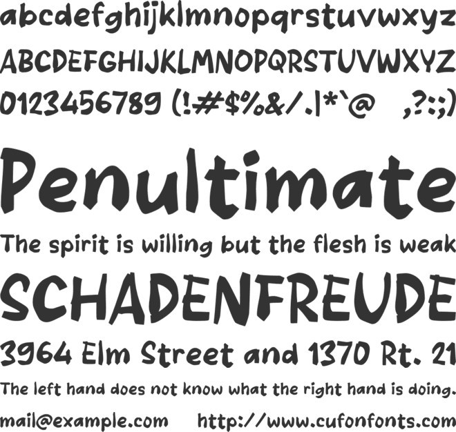 Rabeco font preview