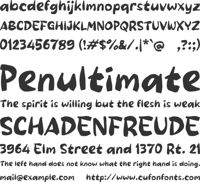 Rabegio font preview