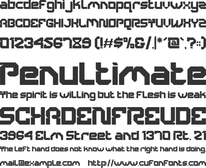 Cyber Crown font preview