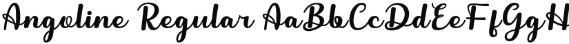 Angoline Regular font