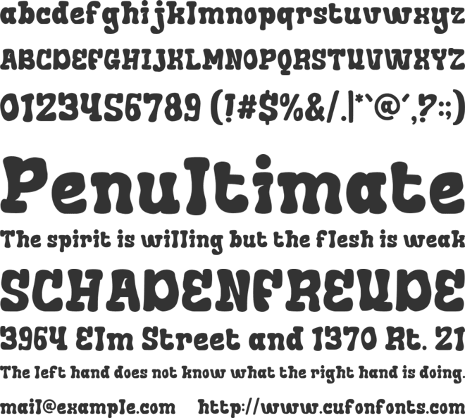 Faded Glory font preview