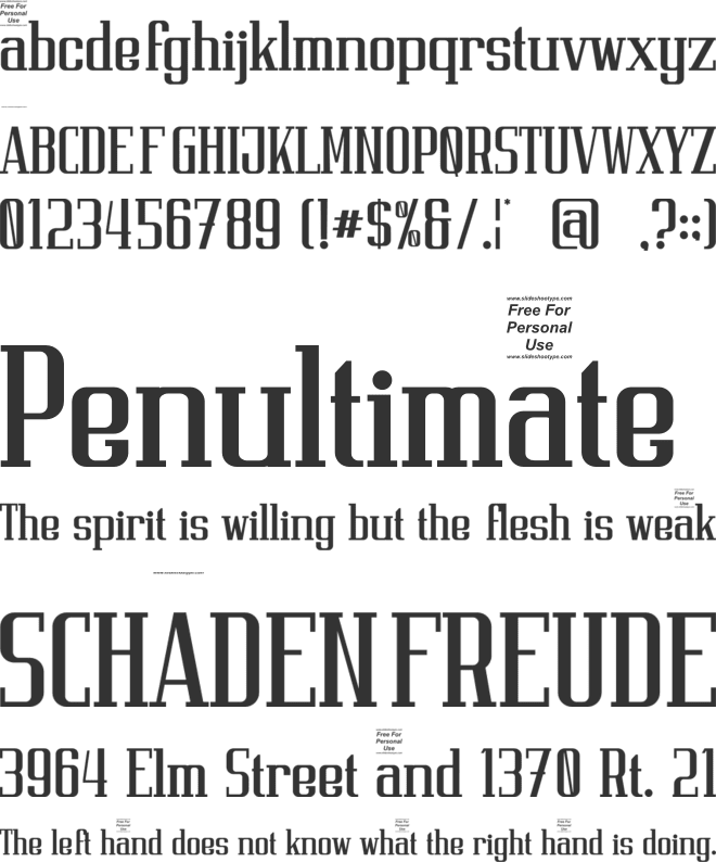 Breakout Graphtic font preview