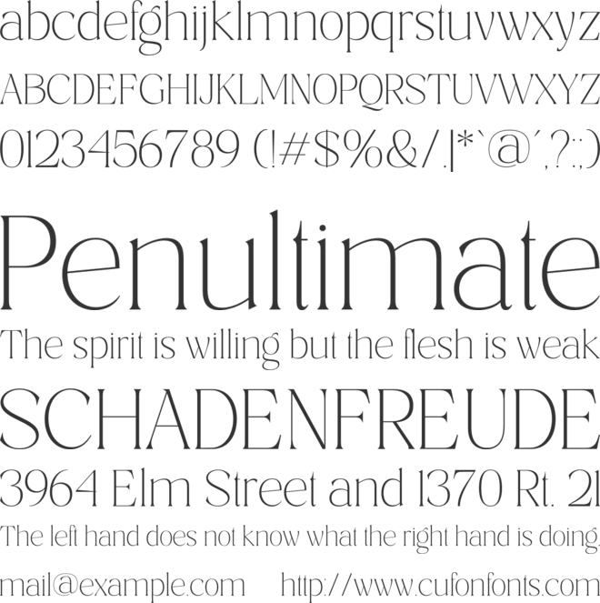 Costaline font preview