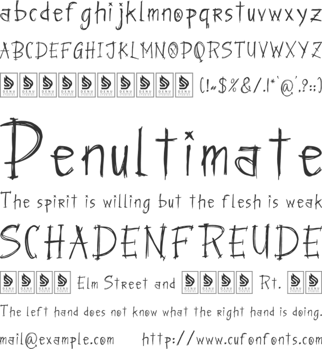 Howdy Sacramen font preview