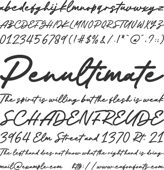 Richman Padlock font preview