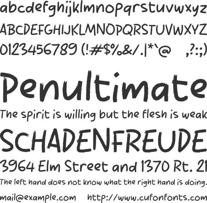 Radeopi font preview