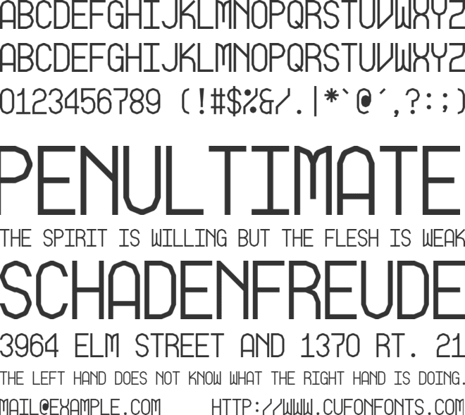 Asterisk Mono font preview