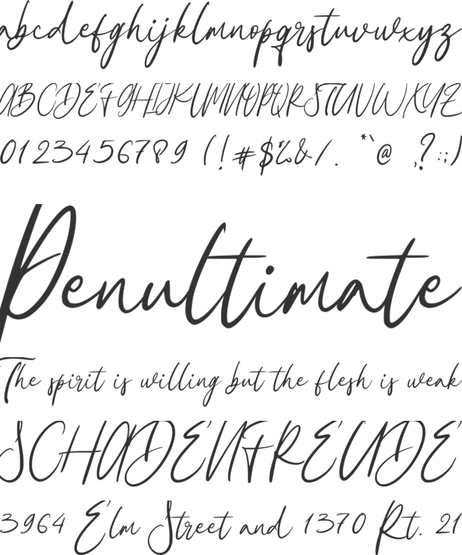 Christmas Yesterday font preview