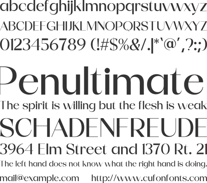 Begota Display font preview